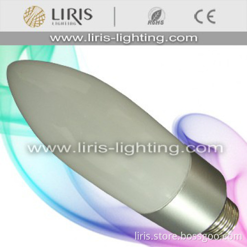 Candle LED bulb with CE and RoHS(E27 3X1W)-06